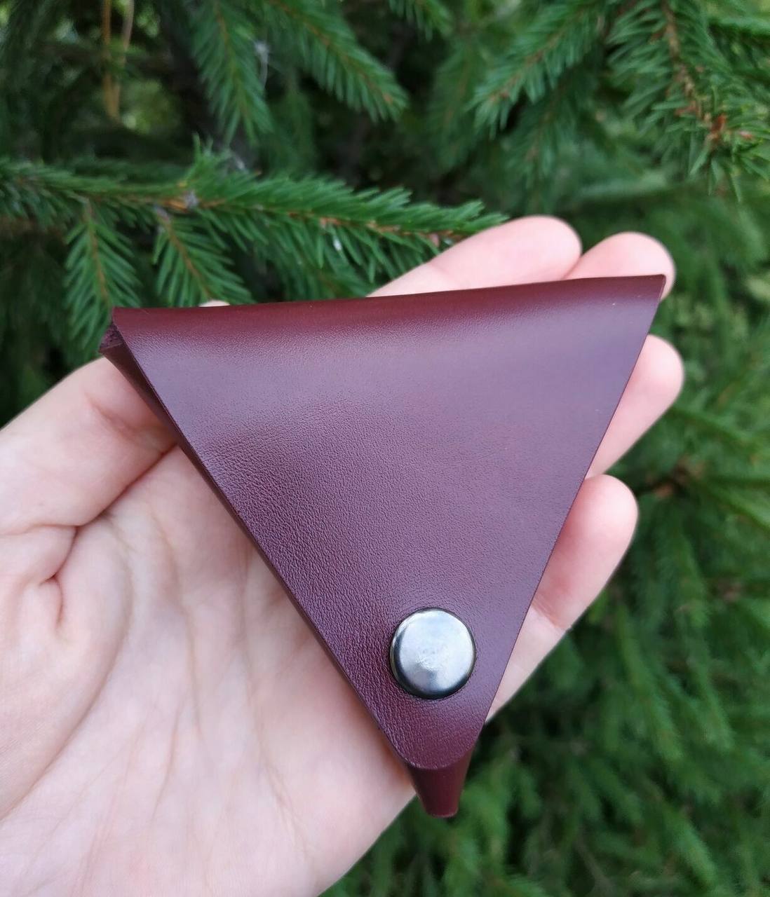 Bordeaux TriFold Coin Case
