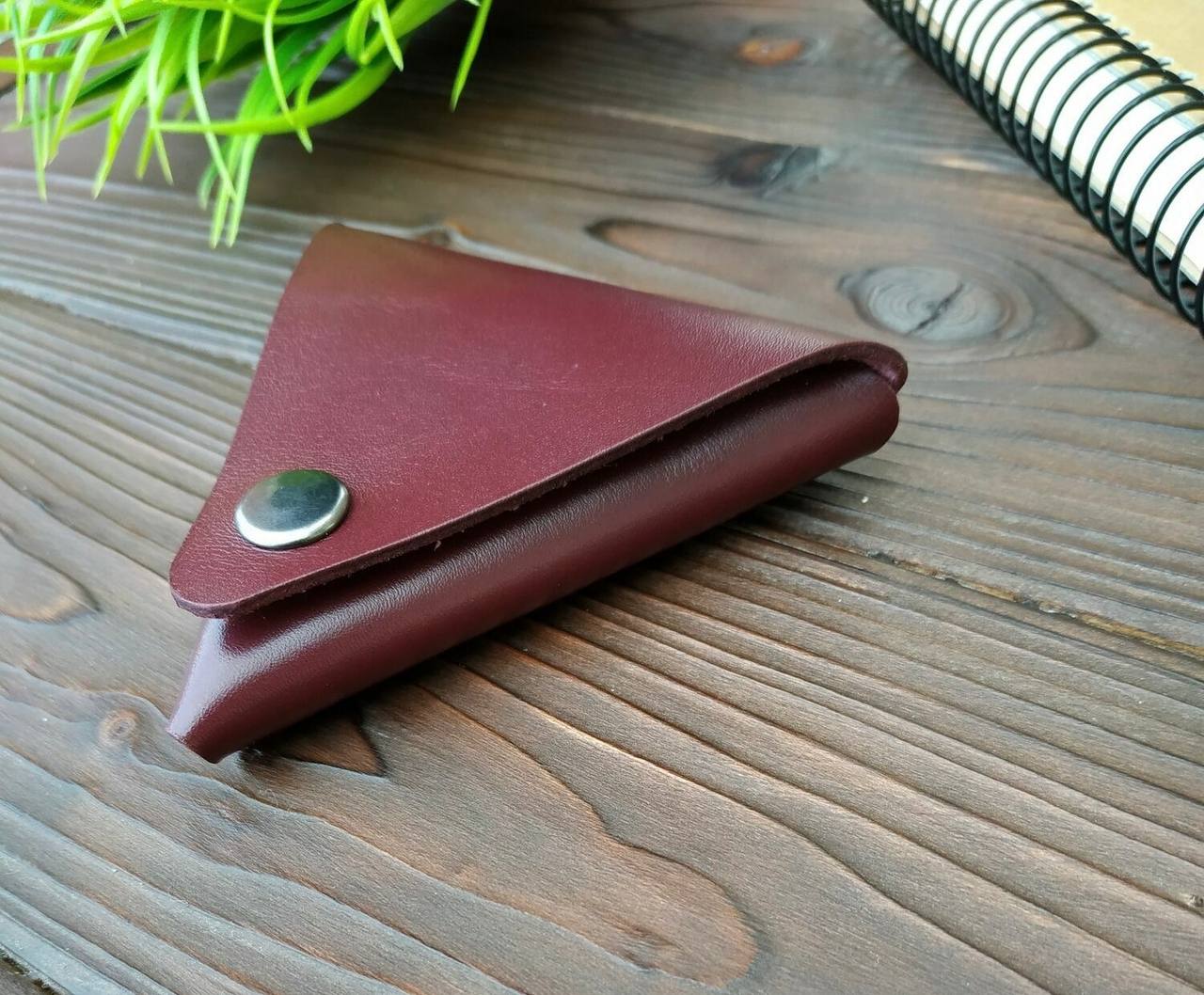 Bordeaux TriFold Coin Case